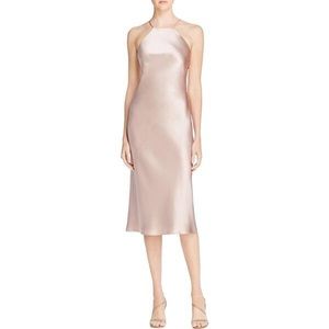 ABS by Allen Schwartz Square Neck Midi Dress Beige